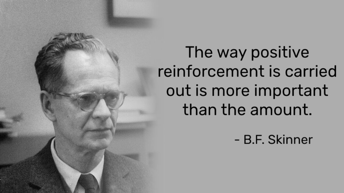 B.F. Skinner quote on positive reinforcement in loot boxes