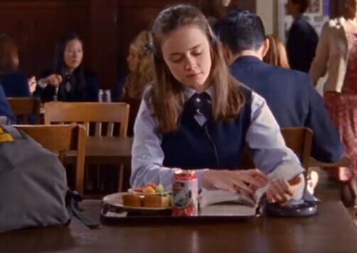 rory gilmore alone with book
