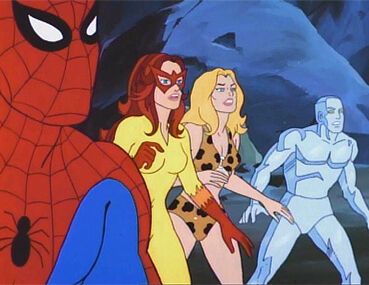 spider man firestar iceman amazing friends