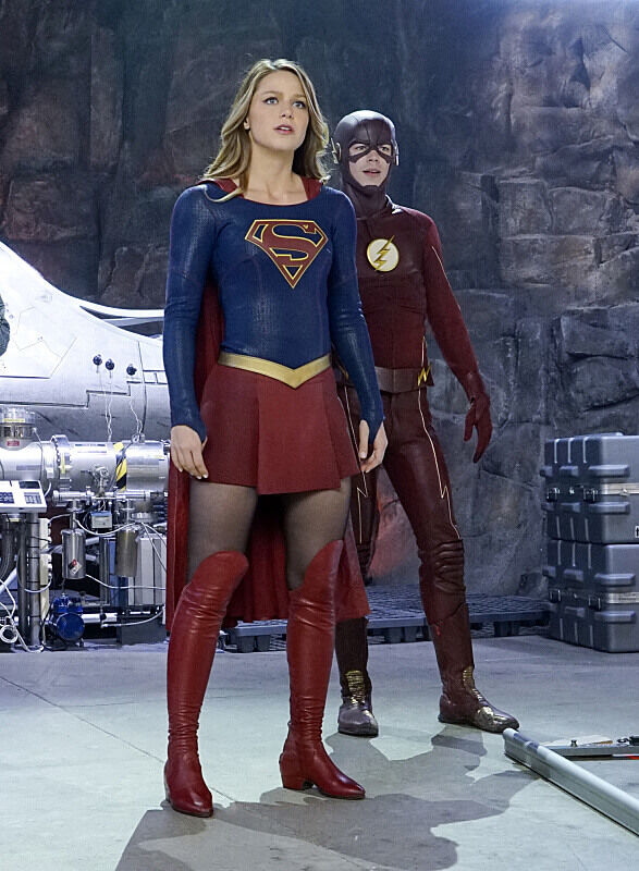 Kara and Barry posing