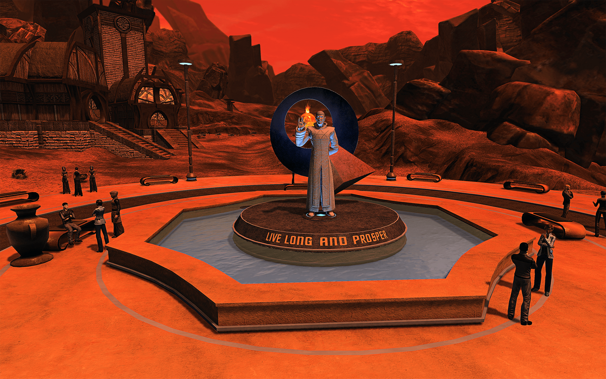 Star Trek Online Leonard Nimoy Memorial Fountain