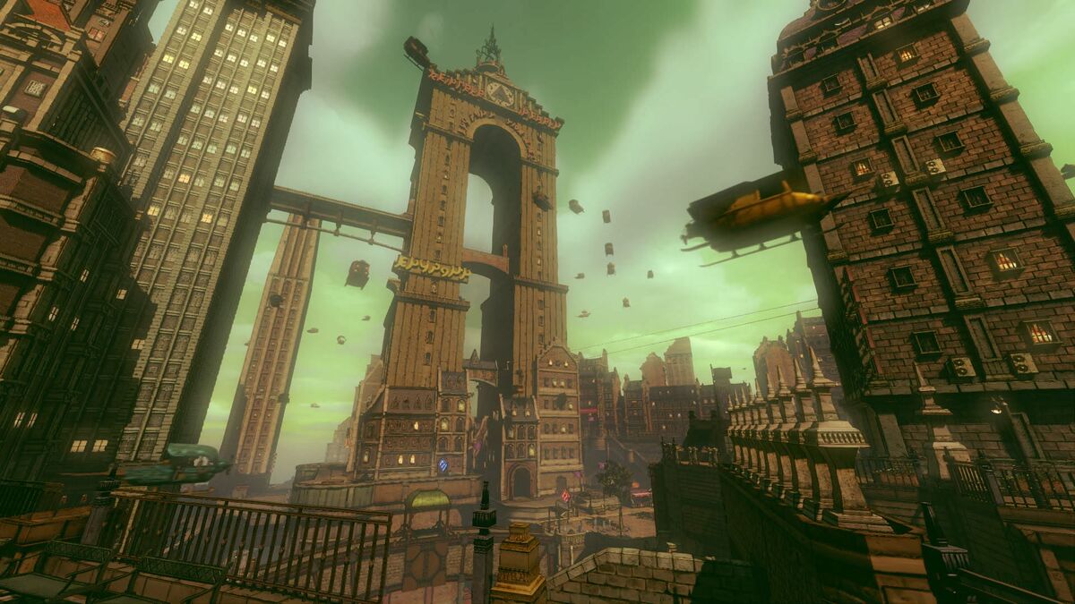 The city looms large in Gravity Rush 2.