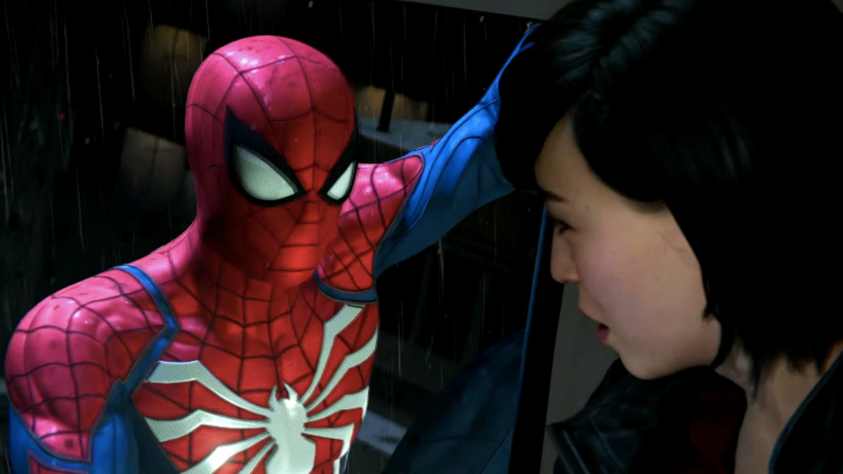 Spider-Man and Yuriko from Marvel&#039;s Spider-Man
