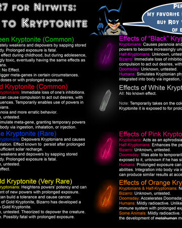 Kryptonite Earth 27 Wiki Fandom