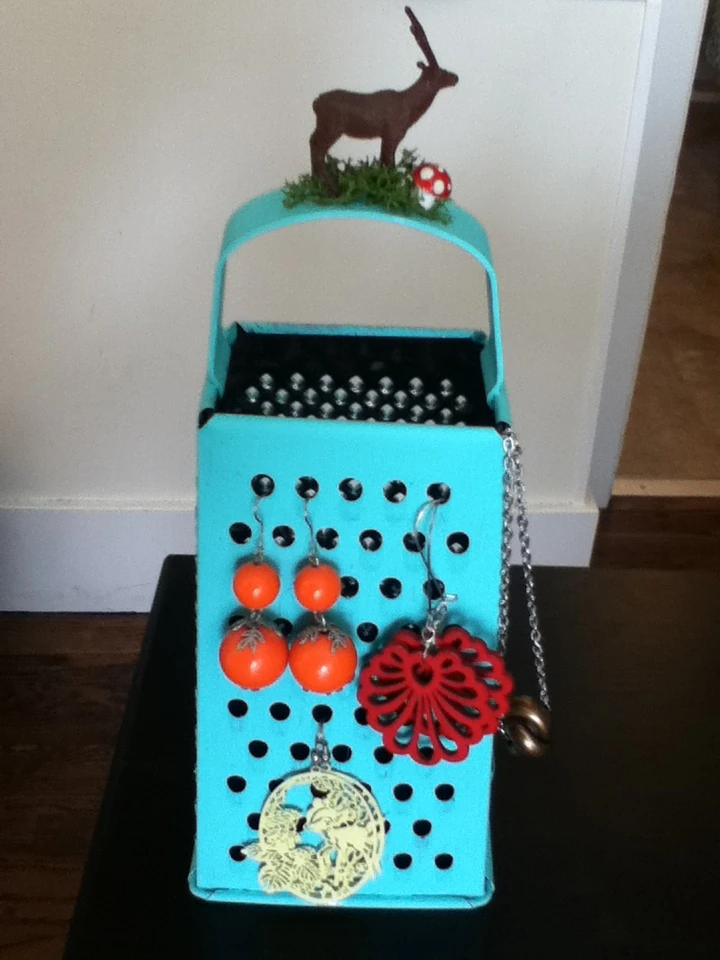 Cheese Grater Earring Stand Easy Crafts Wiki FANDOM powered by Wikia