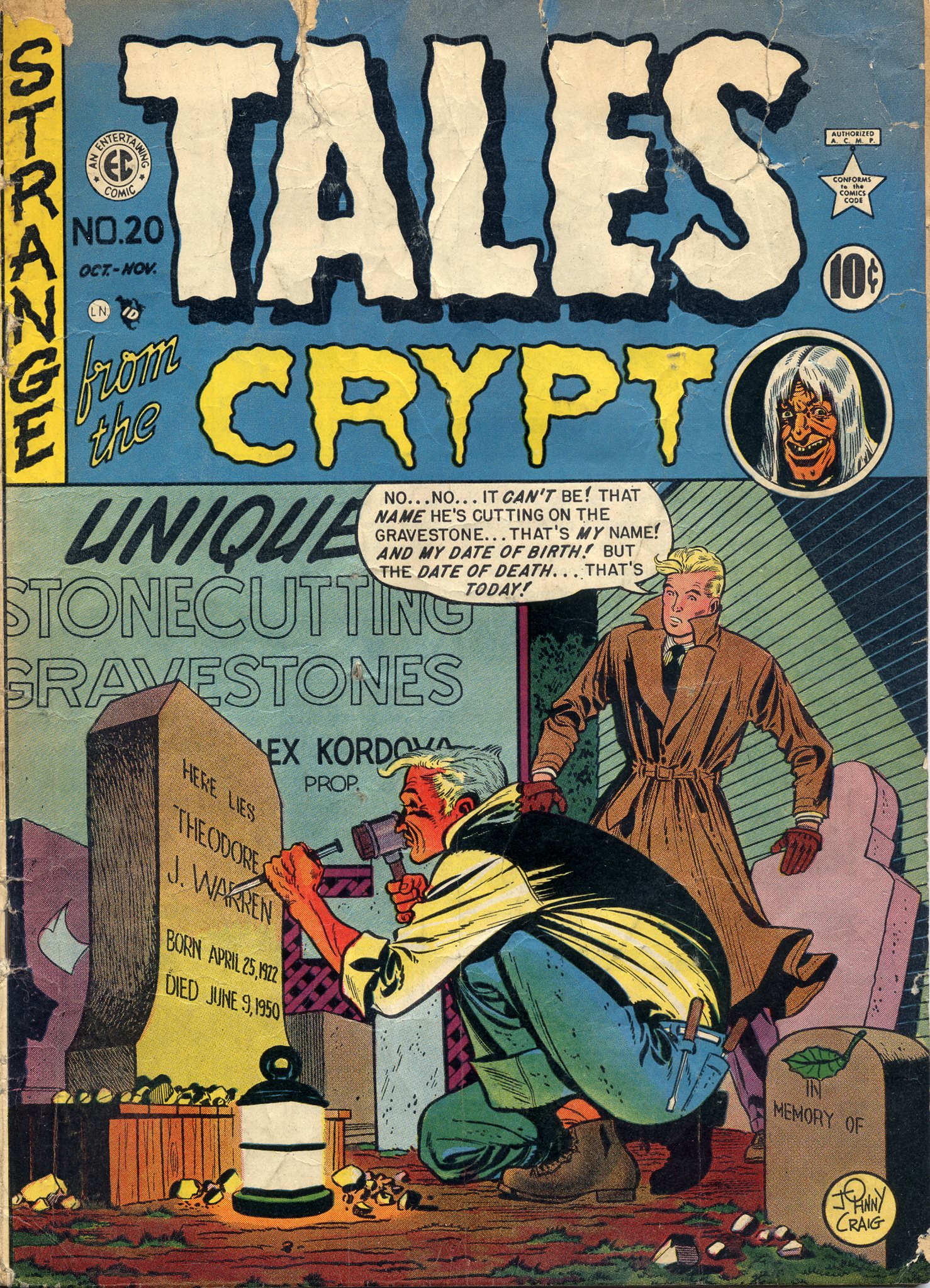 Tales from the Crypt Vol 1 20 | EC Comics Wiki | Fandom