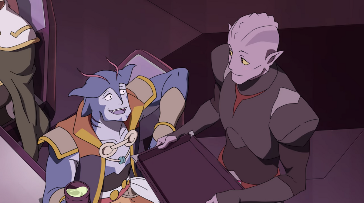 Blaytz flirts with the Galra waiter