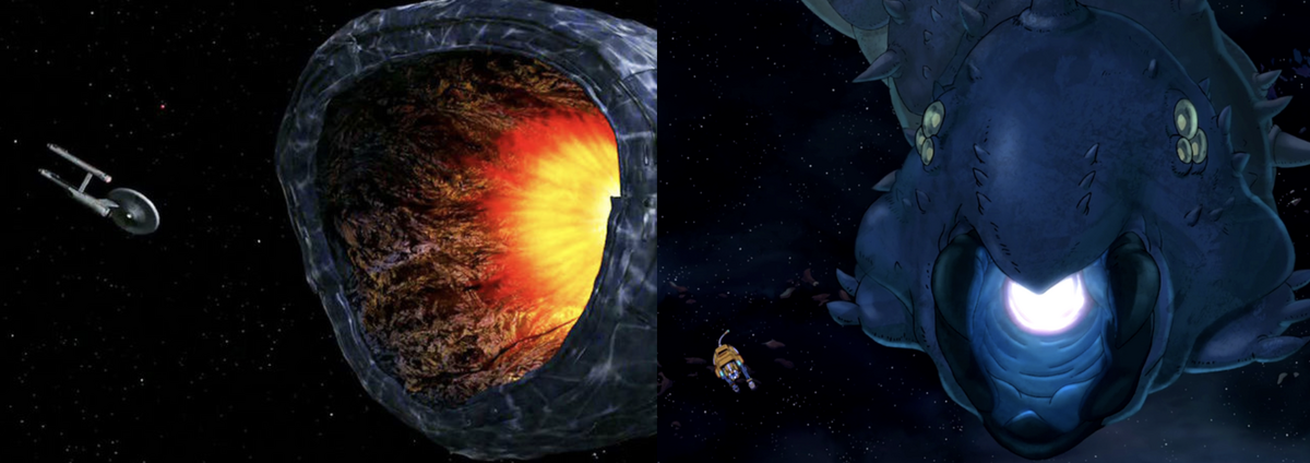 Planet killer (Star Trek) vs. Weblum (Voltron)