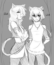 Erna and leia