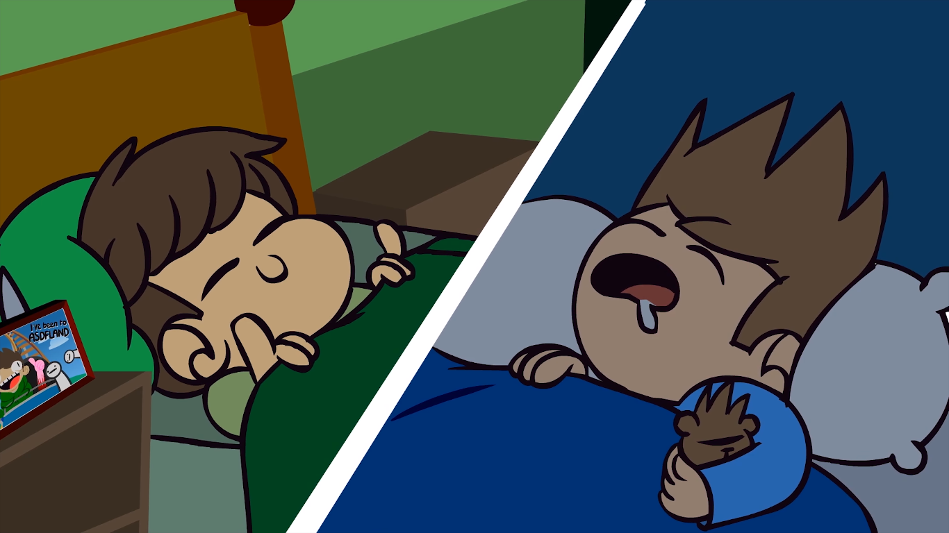 Image - Trick or Threat - Edd & Tom sleeping.png | Eddsworld Wiki | FANDOM powered by Wikia