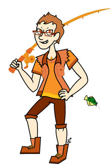 Sunstone caught a fish trans