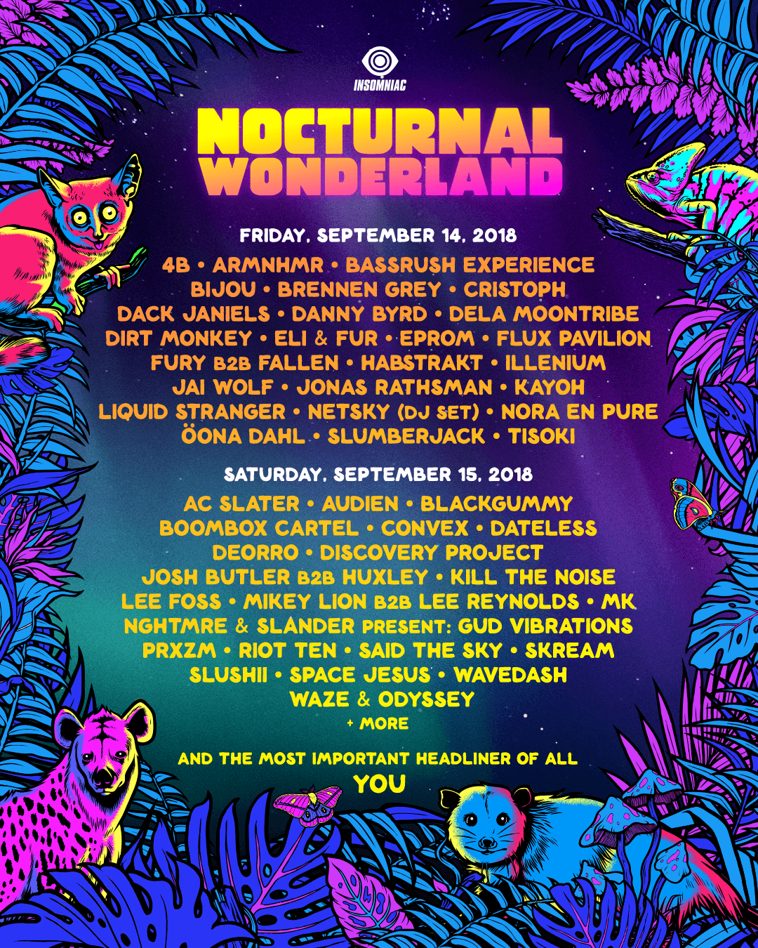 nocturnal wonderland 2019 tickets