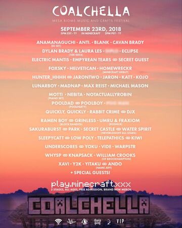 Coalchella 2018 Edm Wiki Fandom