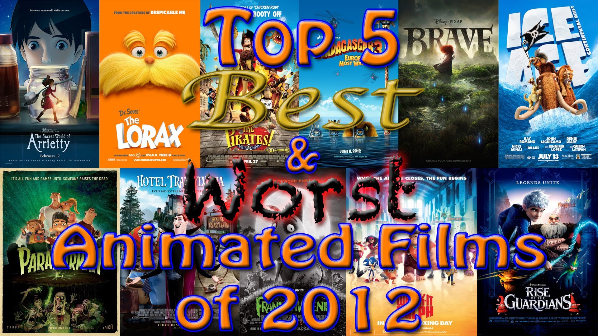 Top 5 Best & Worst Animated Films of 2012 | Electric Dragon Productions ...