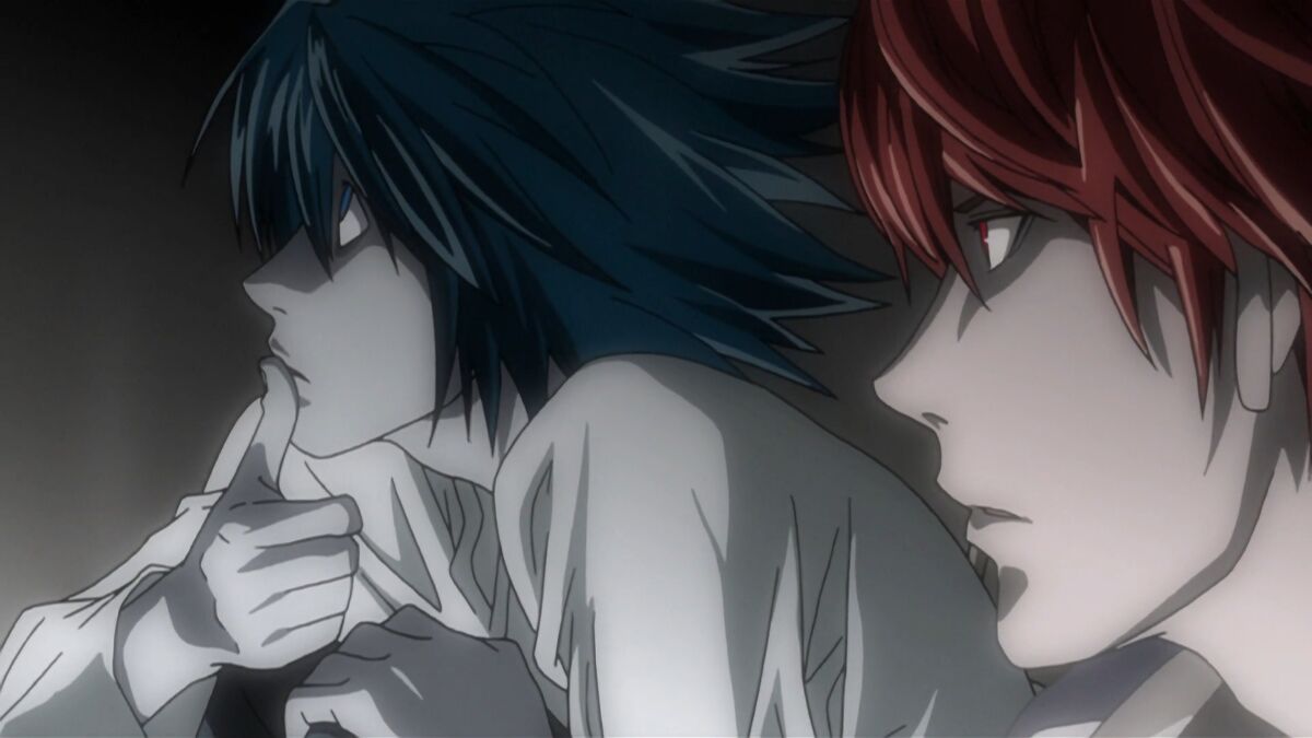 most brutal anime rivalries L and Light from Death Note