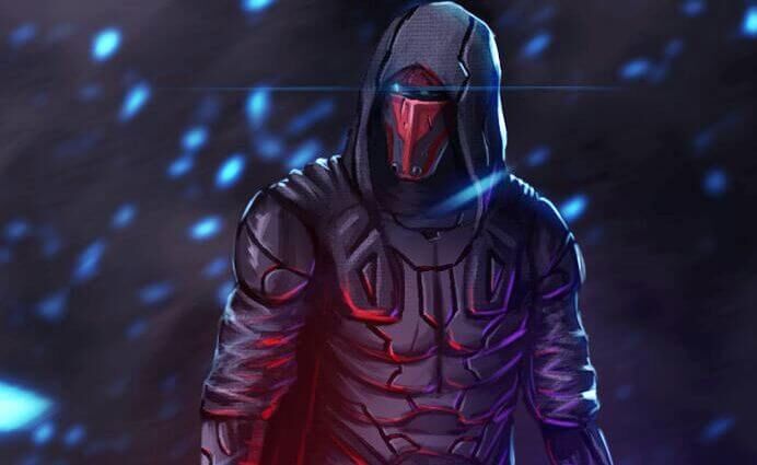 sith-lords-star-wars-darth revan menacing look with shining eye