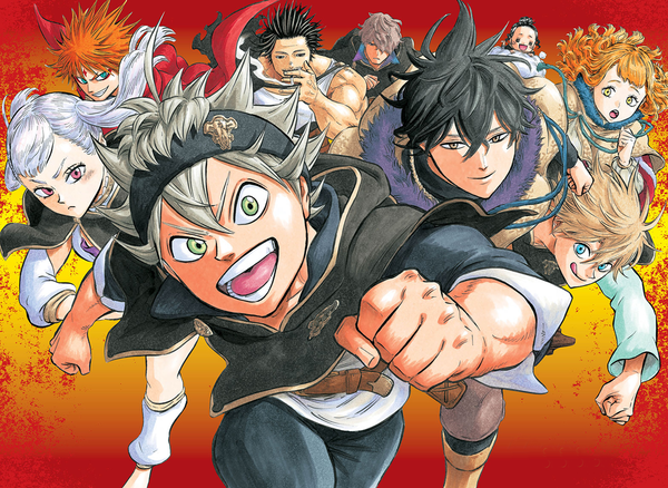 black clover shonen anime characters running