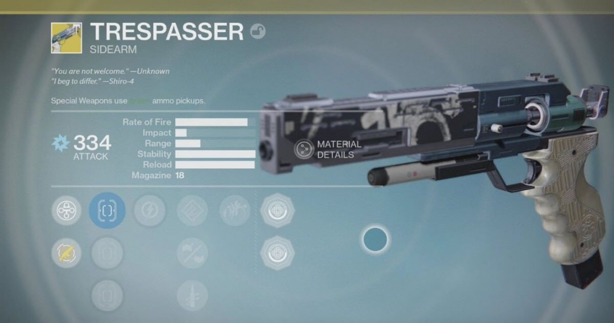 Trespasser Exotic new weapon from Destiny Rise of Iron