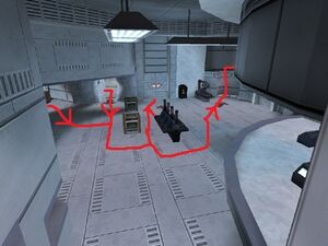Infirmary area- painted