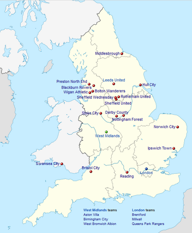 Image - EFL map.png | EFL Championship Wikia | FANDOM powered by Wikia