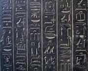 Egyptian hieroglyphs Black Schist sarcophagus Ankhnesneferibre