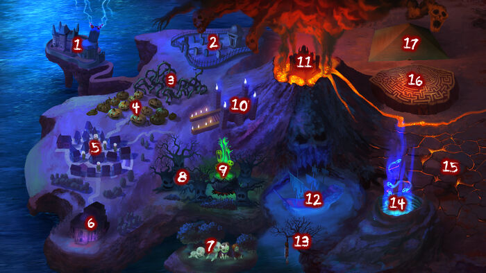Halloween Event Map Numbered