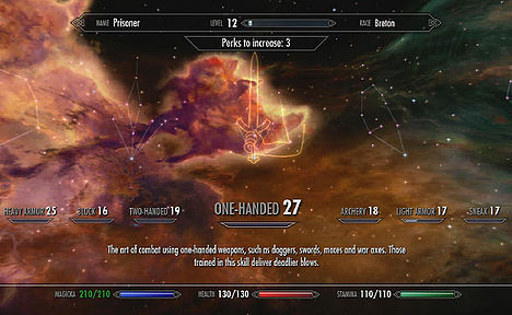 list of skyrim skills