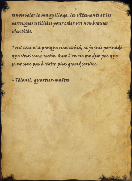 Lettre Au Capitaine Lerisa Wiki The Elder Scrolls Fandom