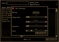 TES3 Morrowind - Spellmaking interface 2