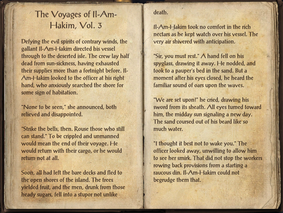 the voyages of il am hakim vol 3 elder scrolls fandom powered the voyages of il am hakim vol 3
