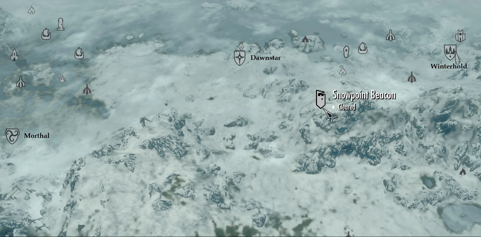 Image Snowpoint Beacon map.jpg Elder Scrolls FANDOM powered by Wikia