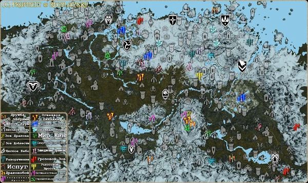 Карта The Elder Scrolls V Skyrim - kulturaairport