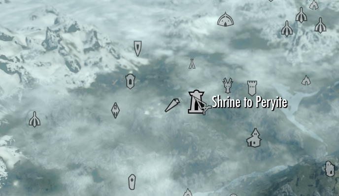 where is the shrine of peryite in skyrim