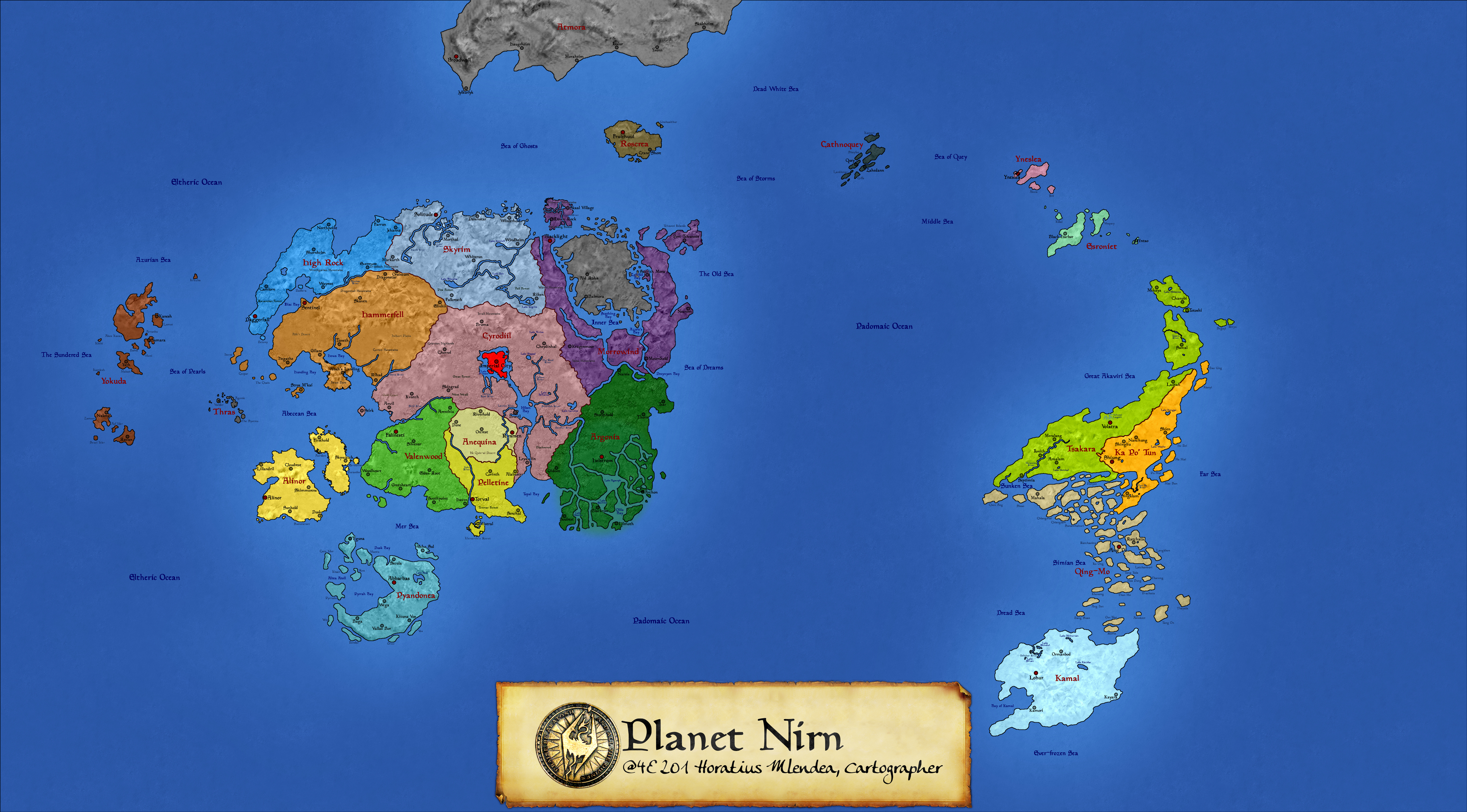Elder Scrolls World Map