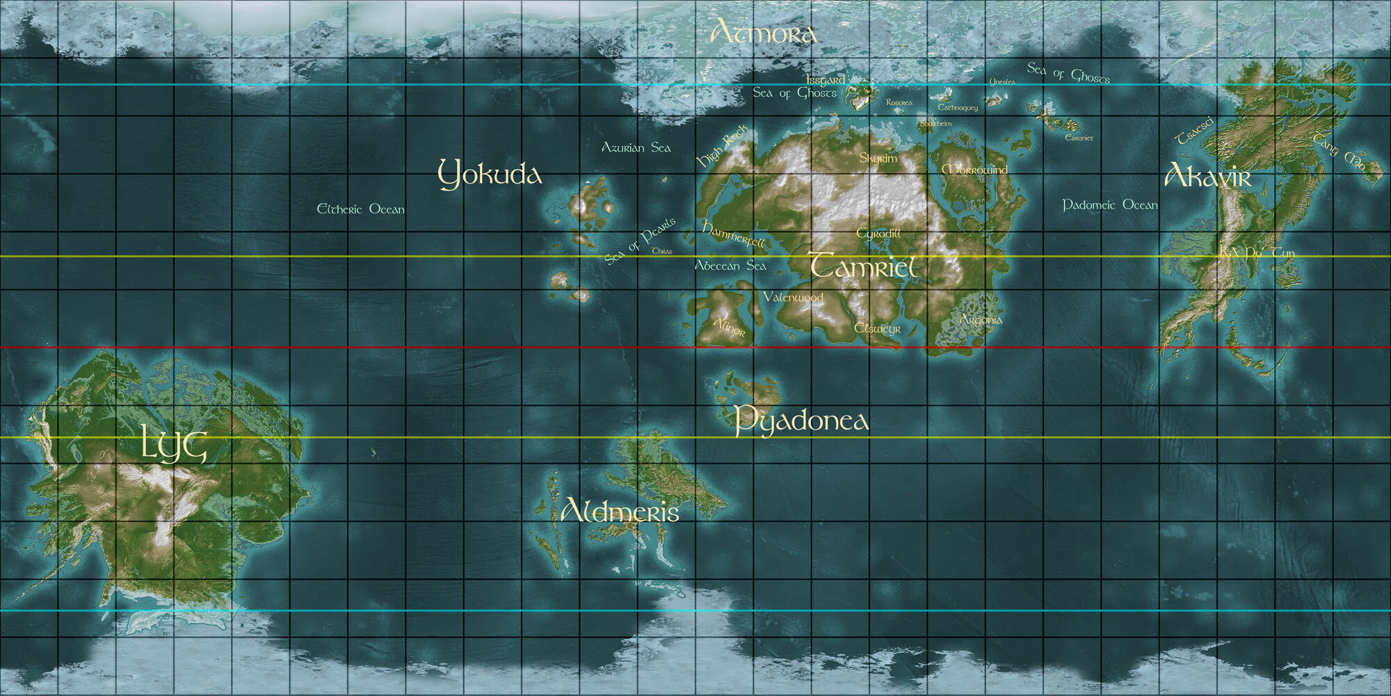 Карта нирна the elder scrolls