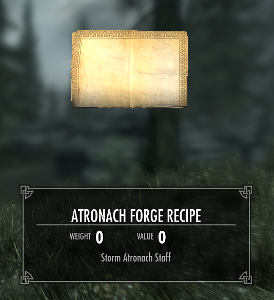 atronach forge daedric recipes