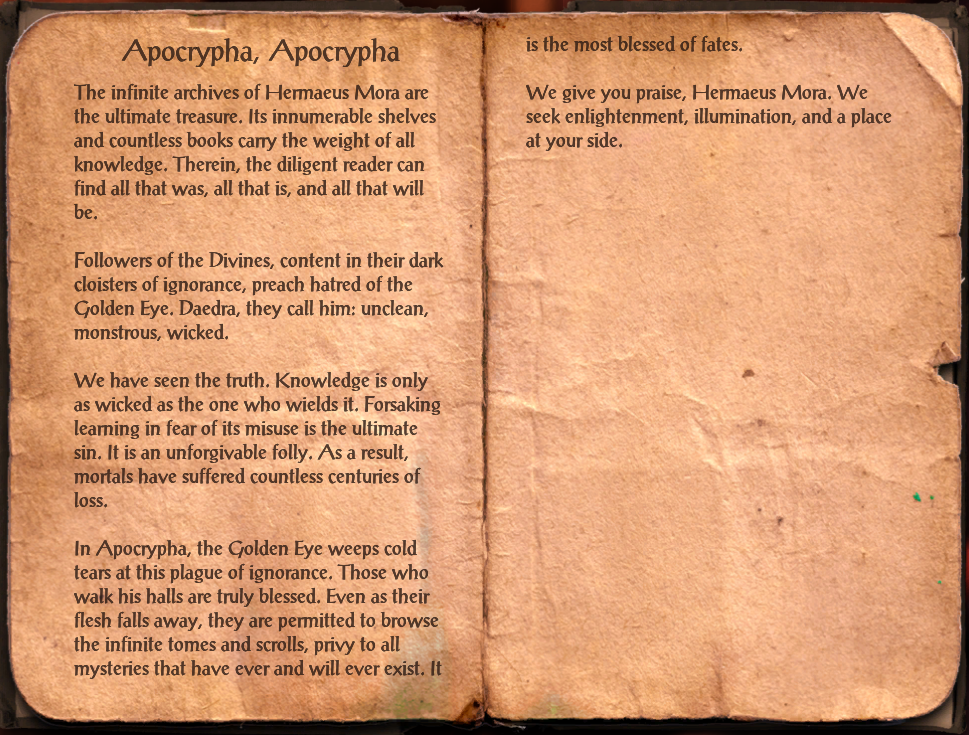 apocrypha apocrypha elder scrolls