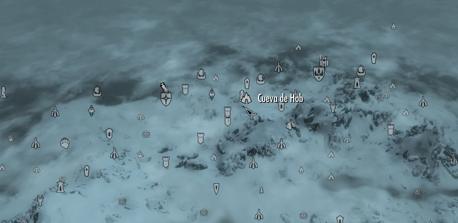 Дымящаяся пещера скайрим карта