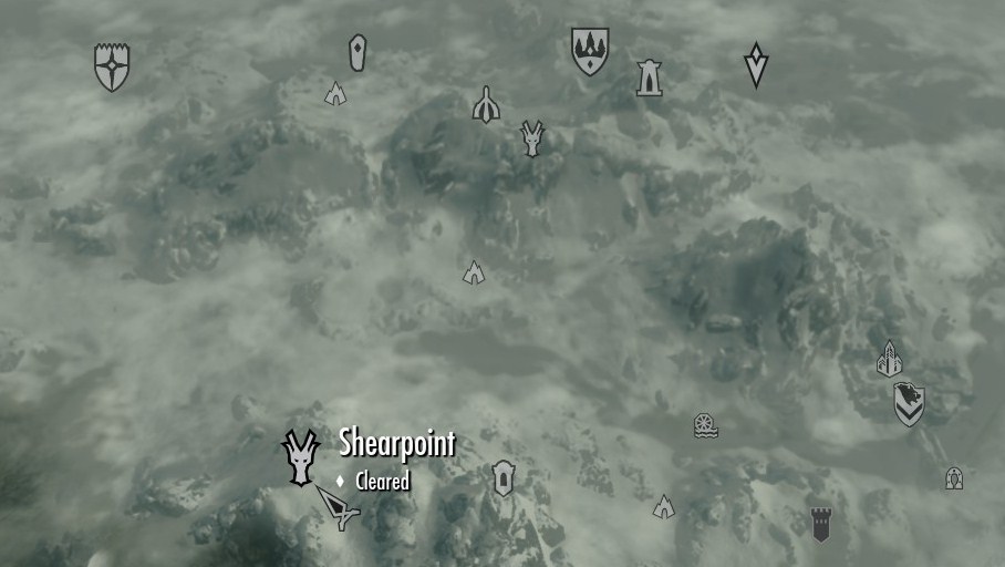 skyrim dragon locations map