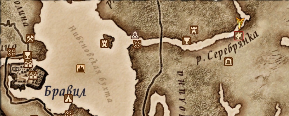 Карта святилищ обливион даэдра