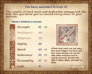 Highest skill level in oblivion Highest skill level in oblivion