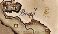 Arrow underwater secret entrance
