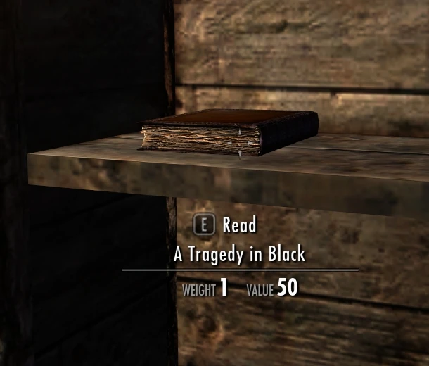 Image Skyrim skill book A Tradgedy in Black in situ.jpg Elder