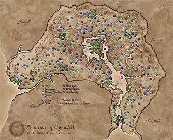 elder scrolls oblivion world map Locations Oblivion Elder Scrolls Fandom elder scrolls oblivion world map