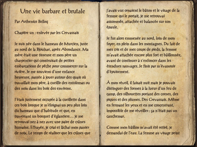 Une Vie Barbare Et Brutale Wiki The Elder Scrolls Fandom