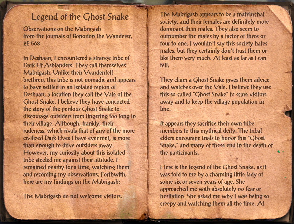 eso vale of the ghost snake quest start