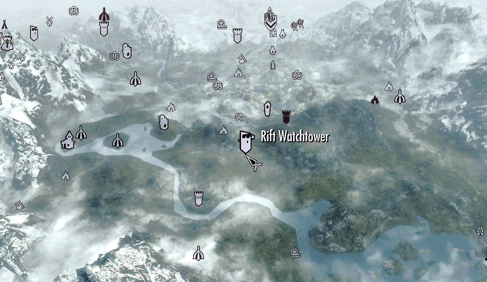 Скайрим камень шора карта