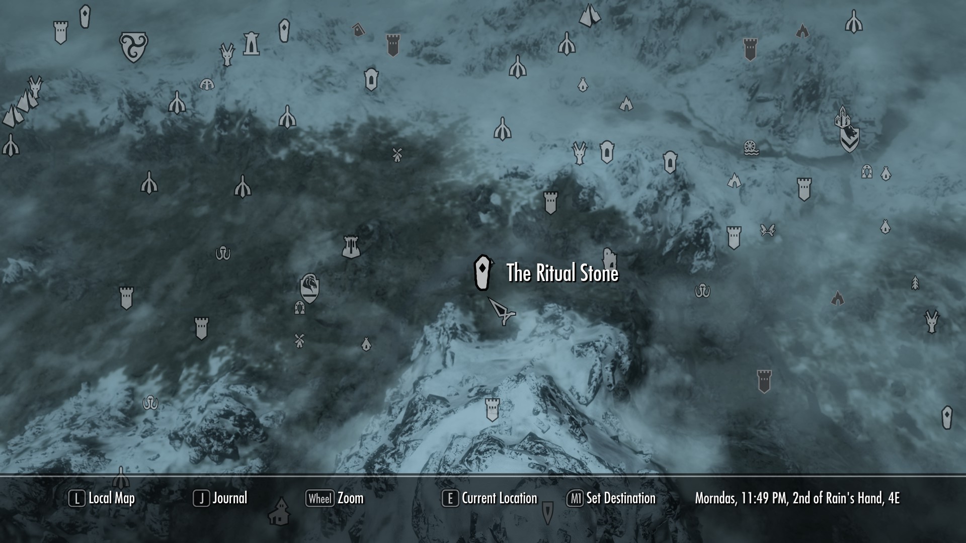 Image The Ritual Stone Map Location Jpg Elder Scrolls FANDOM   Latest