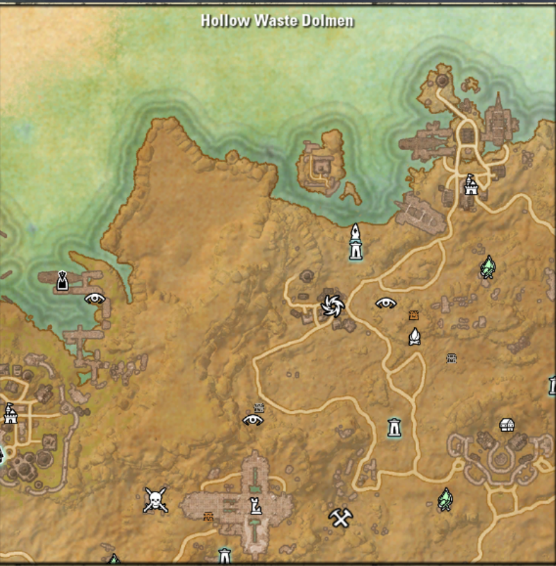 dolmen map eso