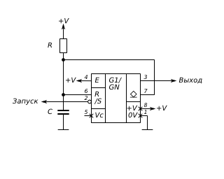 NE555 monostable